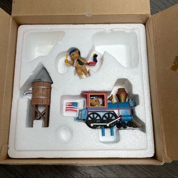 House of Lloyd Wind up musical Train/Teddy Bear Music box 1994 - Picture 6 of 11